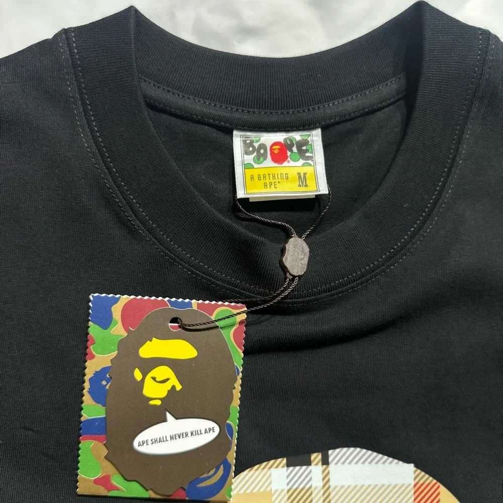 BAPE A Bathing Ape Check By Bathing Tee - Picture 5 of 5